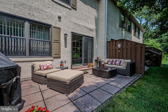 3305 Keswick Way Unit 3305D, West Chester, PA 19382 - view of patio / terrace with an outdoor hangout area