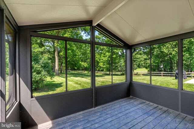 117 Columbus Ct, Martinsburg, WV 25404 - unfurnished sunroom featuring view of wooded area