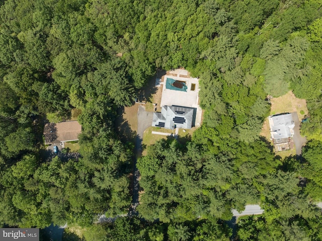 2299 Long Acre Dr, Effort, PA 18330 - aerial overview of property's location with a heavily wooded area