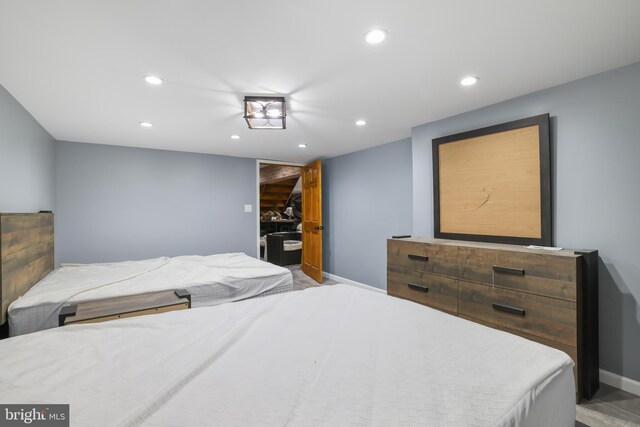 2299 Long Acre Dr, Effort, PA 18330 - bedroom with baseboards and recessed lighting