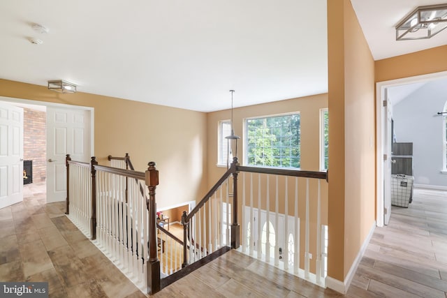 2299 Long Acre Dr, Effort, PA 18330 - corridor featuring an upstairs landing and wood finished floors
