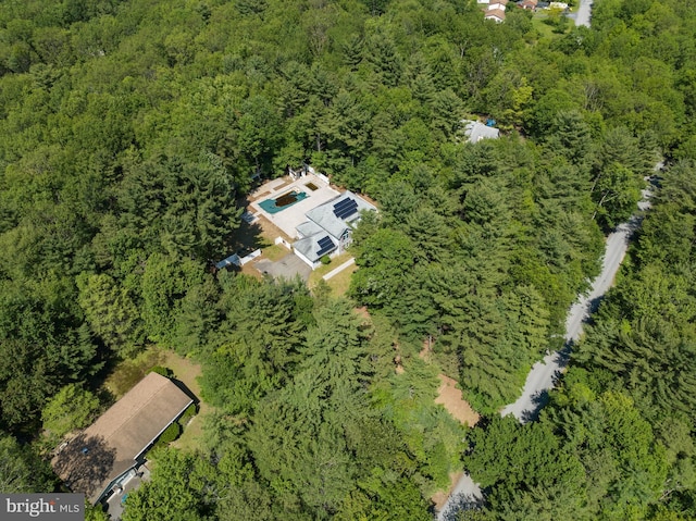 2299 Long Acre Dr, Effort, PA 18330 - aerial view of property and surrounding area with a forest