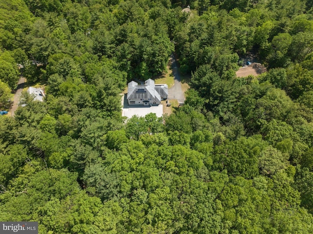 2299 Long Acre Dr, Effort, PA 18330 - aerial view of property and surrounding area with a heavily wooded area