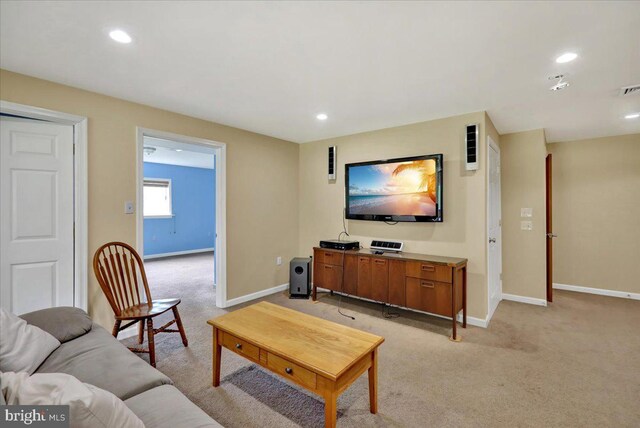 96 Gunhart Rd, Mohnton, PA 19540 - living room with light carpet and recessed lighting