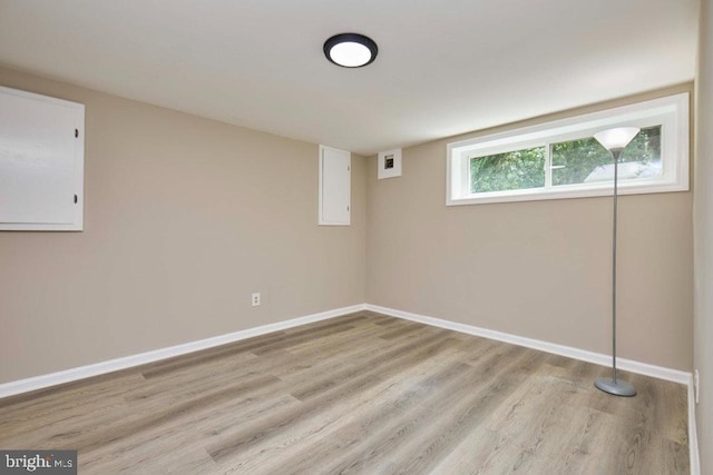 2301 N Tracy St, Alexandria, VA 22311 - basement featuring light wood finished floors and baseboards