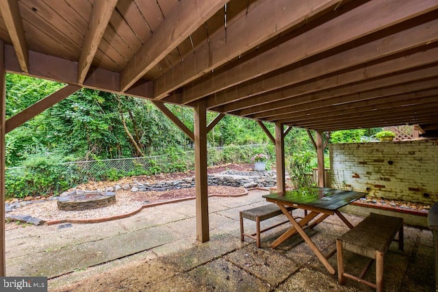 2301 N Tracy St, Alexandria, VA 22311 - fenced backyard featuring a patio area