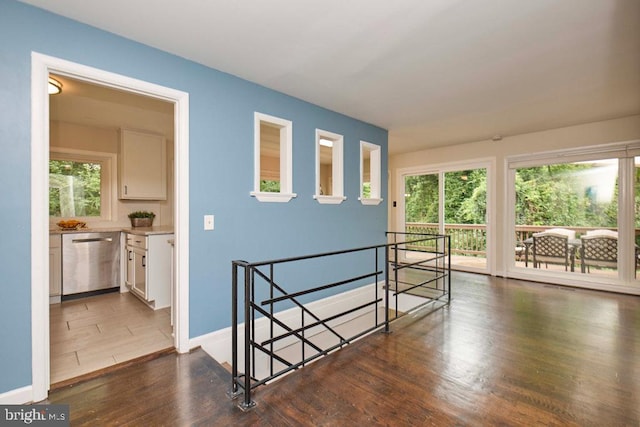 2301 N Tracy St, Alexandria, VA 22311 - empty room with dark wood-type flooring and baseboards