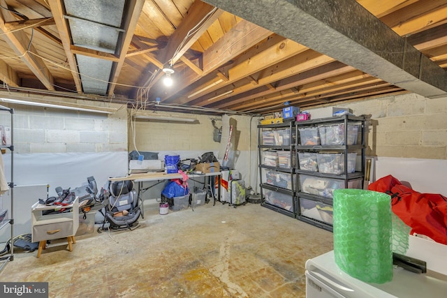 2306 Louise Ave, Baltimore, MD 21214 - unfinished below grade area featuring concrete block wall