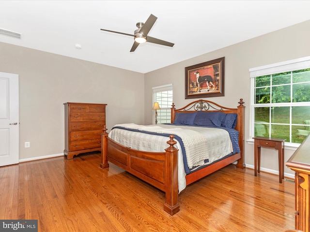 4714 De Invierno, Mount Airy, MD 21771 - bedroom with multiple windows, light wood-style flooring, and a ceiling fan