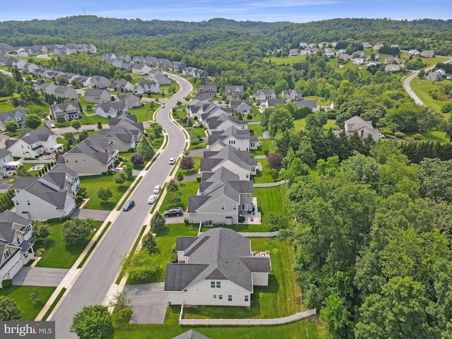 4714 De Invierno, Mount Airy, MD 21771 - aerial view of residential area featuring a heavily wooded area