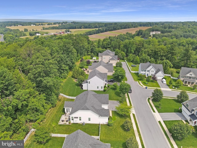 4714 De Invierno, Mount Airy, MD 21771 - aerial perspective of suburban area with a heavily wooded area