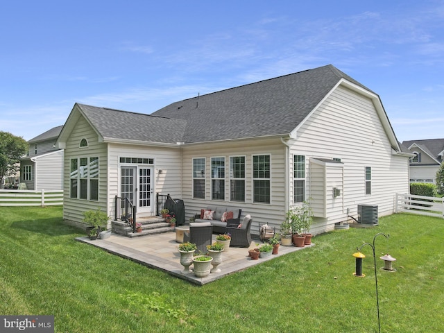 4714 De Invierno, Mount Airy, MD 21771 - rear view of property with a patio, a shingled roof, and an outdoor living space