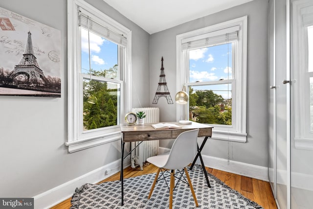 3010 26th St NE, Washington, DC 20018 - office area featuring plenty of natural light and wood finished floors