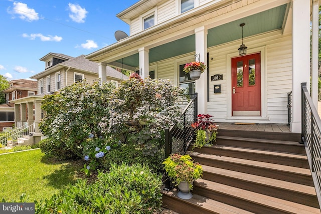 3010 26th St NE, Washington, DC 20018 - doorway to property with covered porch