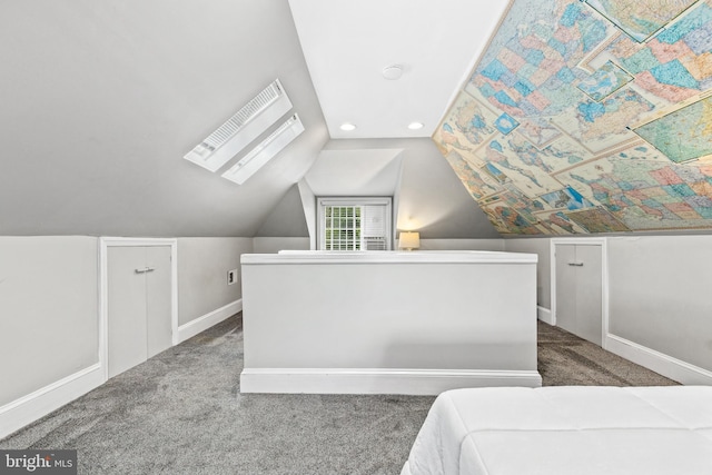 3010 26th St NE, Washington, DC 20018 - carpeted bedroom with lofted ceiling and recessed lighting