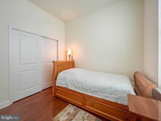 245 Carson Way, Yardley, PA 19067 - bedroom featuring dark wood-style floors and a closet