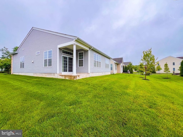 245 Carson Way, Yardley, PA 19067 - rear view of property with a lawn