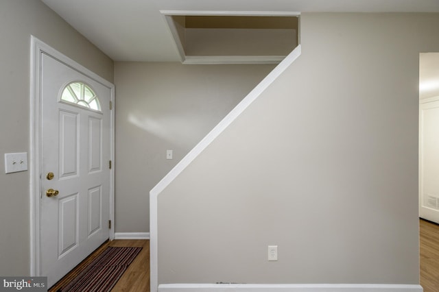 1075 Fireside Ave, Trenton, NJ 08618 - entryway featuring wood finished floors and stairs