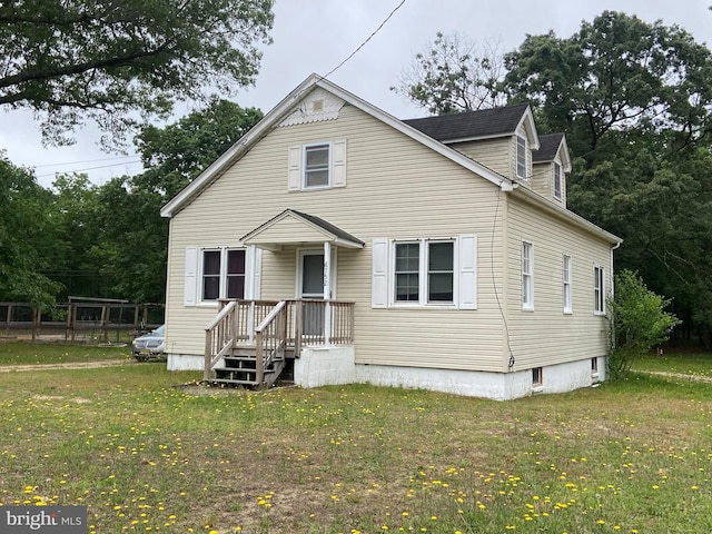 6752 Harding Hwy, Mays Landing, NJ 08330 - view of front facade featuring a front lawn