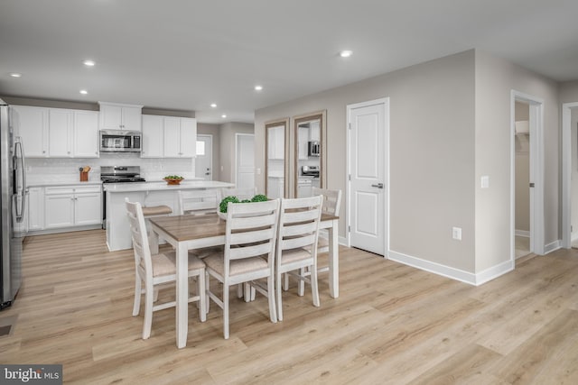 642A Shannon Dr S, Greencastle, PA 17225 - dining area featuring recessed lighting, light wood-style floors, and baseboards