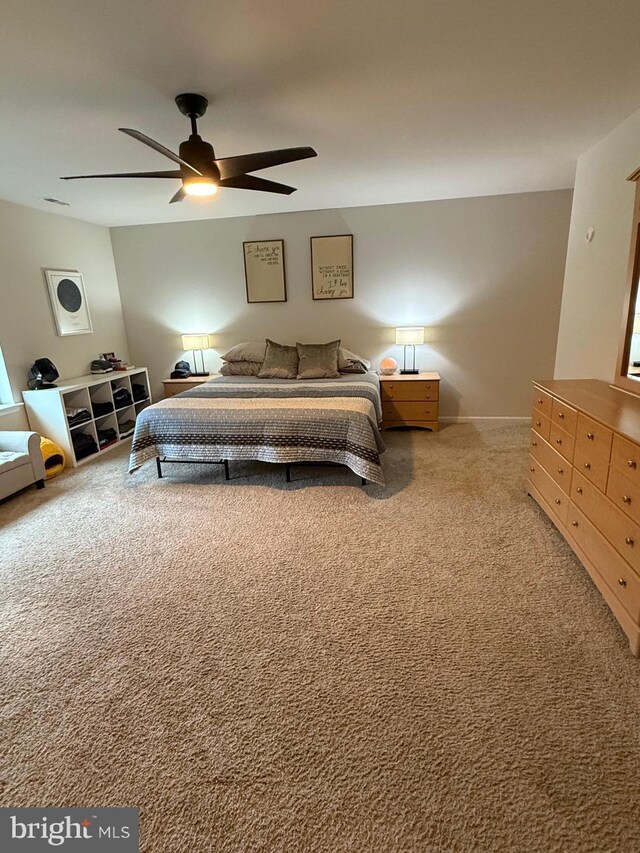 11 Autumn Ln, Egg Harbor Twp, NJ 08234 - bedroom featuring carpet flooring and a ceiling fan