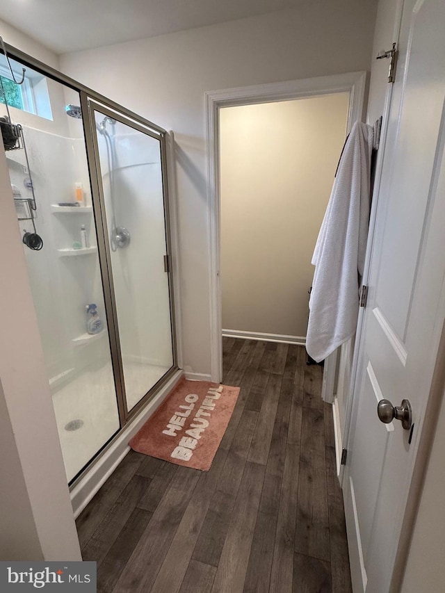 11 Autumn Ln, Egg Harbor Twp, NJ 08234 - full bath featuring hardwood / wood-style floors and a stall shower
