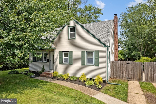 245 Spout Spring Ave, Lumberton, NJ 08048 - bungalow-style house featuring a chimney and roof with shingles