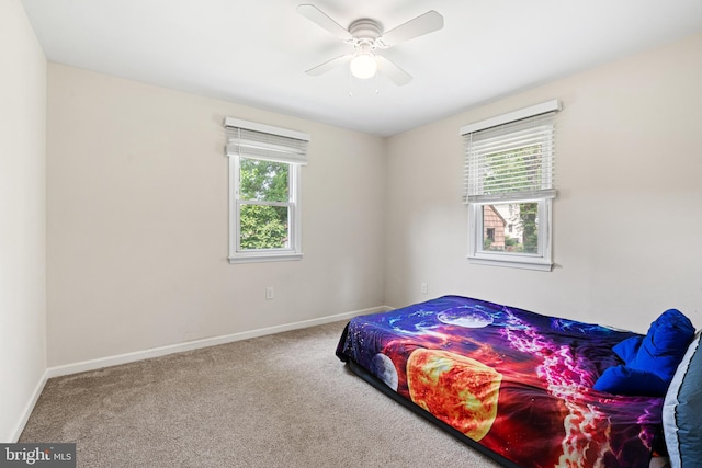 245 Spout Spring Ave, Lumberton, NJ 08048 - carpeted bedroom with baseboards and ceiling fan