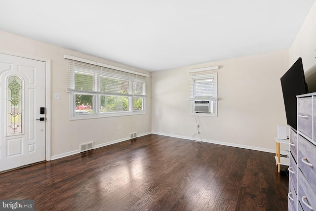 245 Spout Spring Ave, Lumberton, NJ 08048 - entryway with cooling unit, healthy amount of natural light, and wood finished floors