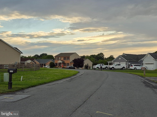344 Dayspring Ln, Hagerstown, MD 21742 - view of asphalt road featuring a residential view