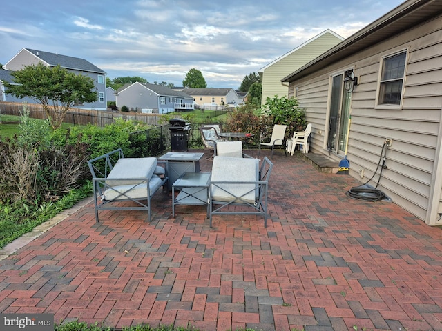 344 Dayspring Ln, Hagerstown, MD 21742 - view of patio / terrace featuring grilling area and a residential view
