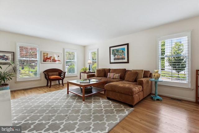 9417 Reach Rd, Potomac, MD 20854 - living area with wood finished floors and baseboards