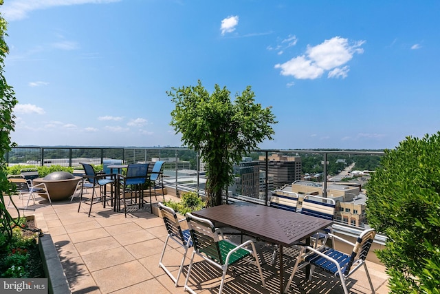 851 N Glebe Rd Unit 1413, Arlington, VA 22203 - view of patio / terrace with outdoor dining area