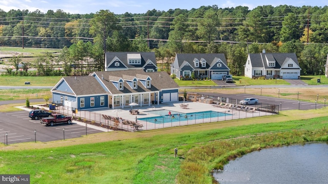20317 Harvest Ridge Ln, Millsboro, DE 19966 - aerial view of a pool