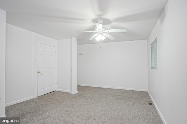 1549 S 8th St, Camden, NJ 08104 - spare room featuring carpet, a ceiling fan, and baseboards