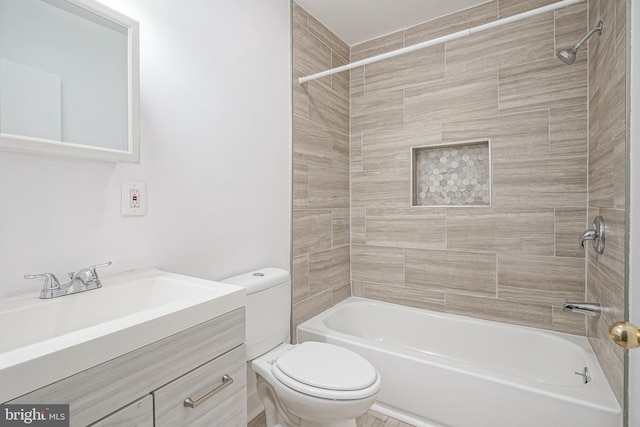 1549 S 8th St, Camden, NJ 08104 - bathroom featuring toilet, shower / washtub combination, and vanity