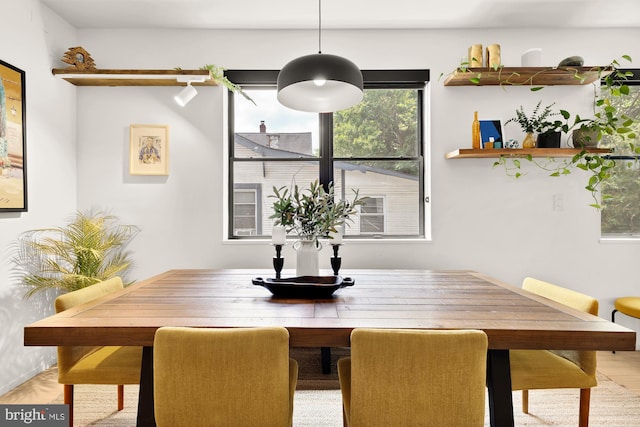 4020 35th St Unit B, Mount Rainier, MD 20712 - dining space with light wood-style floors