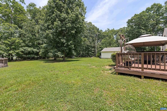366 Saint Ivy Ave, Troy, VA 22974 - view of grassy yard featuring a gazebo and a deck