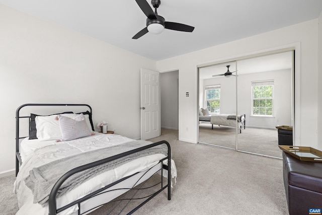 366 Saint Ivy Ave, Troy, VA 22974 - carpeted bedroom with a closet and ceiling fan