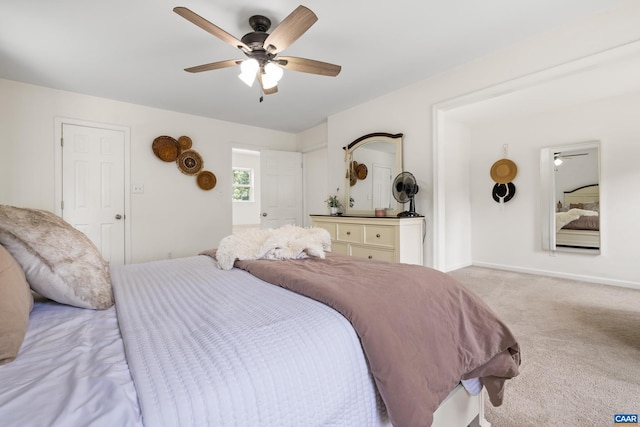 366 Saint Ivy Ave, Troy, VA 22974 - bedroom featuring light colored carpet and ceiling fan