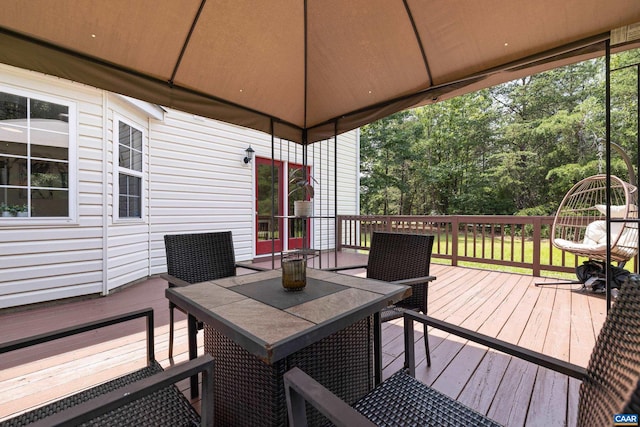 366 Saint Ivy Ave, Troy, VA 22974 - deck with outdoor dining area