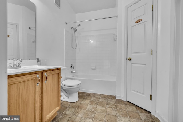 2495 Amber Orchard Ct E Unit 101, Odenton, MD 21113 - full bath featuring vanity, tub / shower combination, toilet, and stone finish flooring