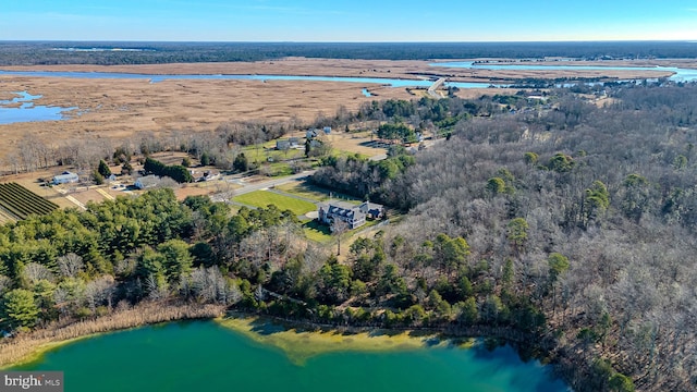 2029 E Buckshutem Rd, Millville, NJ 08332 - aerial view of property and surrounding area featuring a nearby body of water and rural landscape