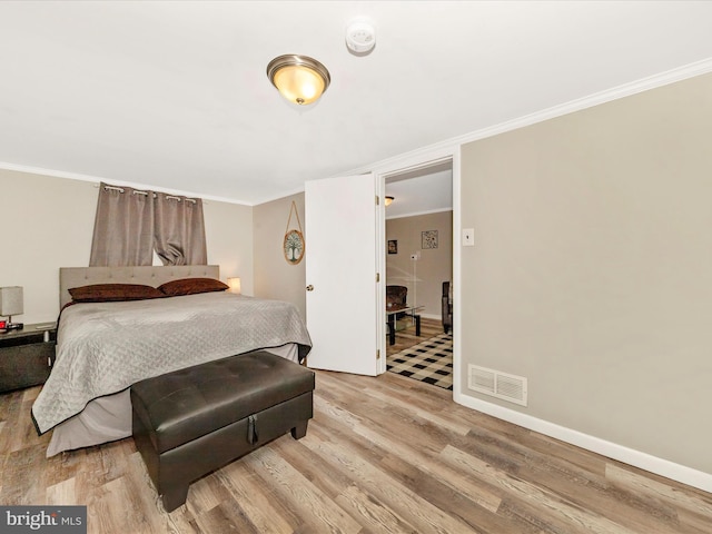 12535 Rockdale Rd, Clear Spring, MD 21722 - bedroom featuring ornamental molding and light wood-style flooring