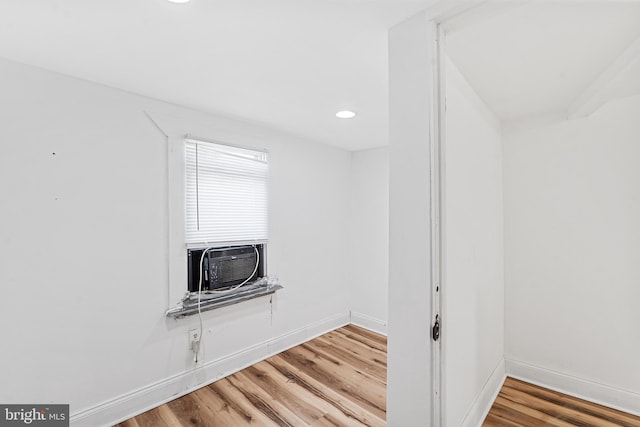 248 S Broadway, Gloucester City, NJ 08030 - empty room featuring cooling unit, wood finished floors, and recessed lighting