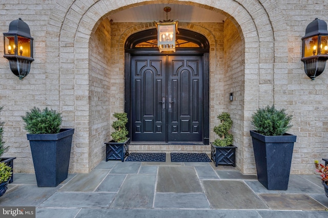 8 Rockland Vue Ct, Towson, MD 21204 - property entrance with brick siding and stone siding