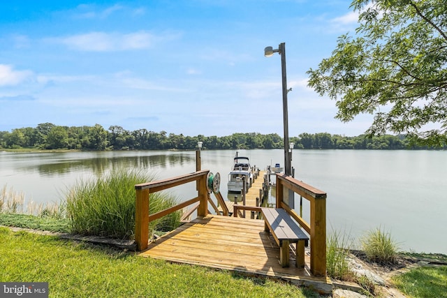 3950 Island Crk, Broomes Island, MD 20615 - dock area with a water view
