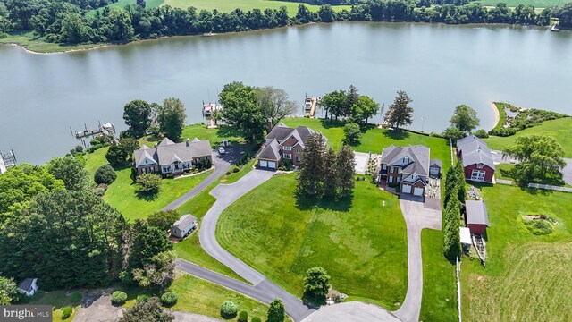 3950 Island Crk, Broomes Island, MD 20615 - aerial view of residential area featuring a large body of water