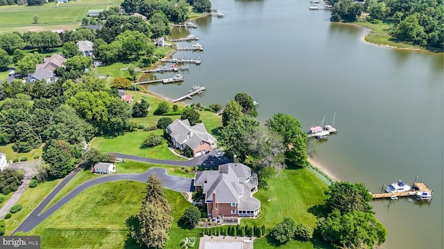 3950 Island Crk, Broomes Island, MD 20615 - drone / aerial view of a large body of water and a tree filled landscape