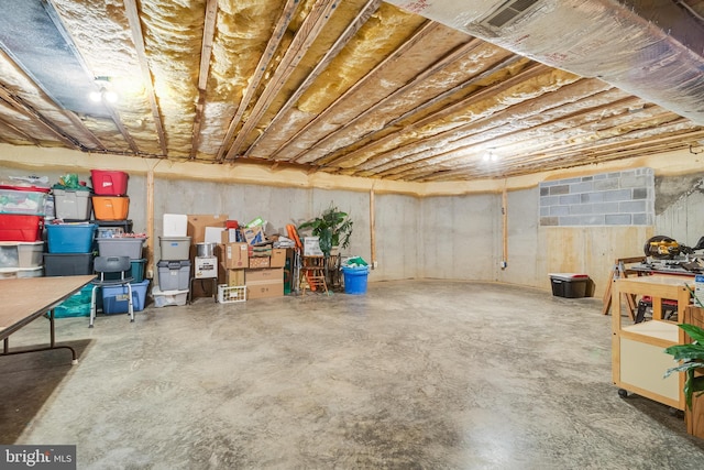 3950 Island Crk, Broomes Island, MD 20615 - view of unfinished basement